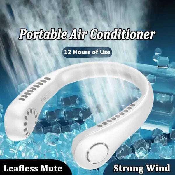 High Quality Neck Fan Portable Rechargeable Blade-less Fan Accessories (Free Shipment)