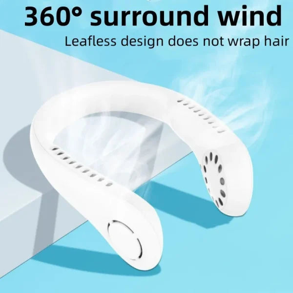 High Quality Neck Fan Portable Rechargeable Blade-less Fan Accessories (Free Shipment)