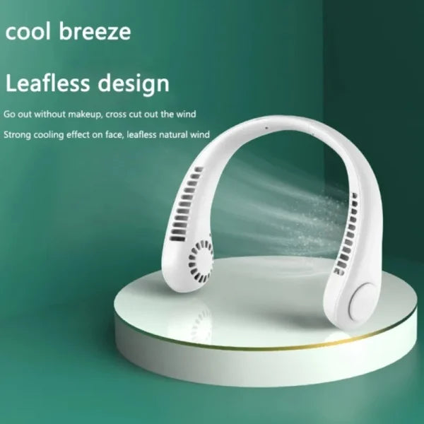 High Quality Neck Fan Portable Rechargeable Blade-less Fan Accessories (Free Shipment)