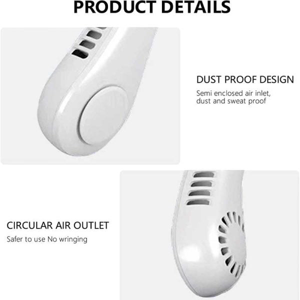 High Quality Neck Fan Portable Rechargeable Blade-less Fan Accessories (Free Shipment)
