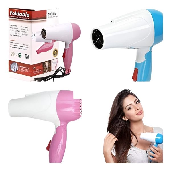 Nova Foldable Premium Quality Hair Dryer – NV 1290 Cosmetics (Free Shipment)