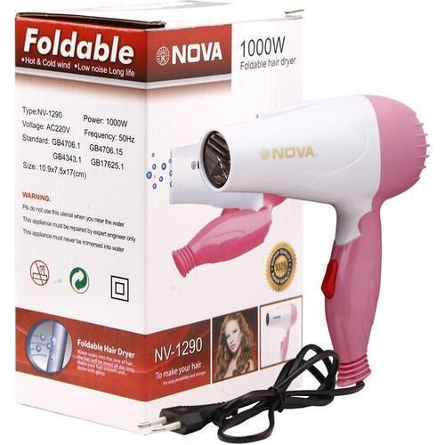 Nova Foldable Premium Quality Hair Dryer – NV 1290 Cosmetics (Free Shipment)