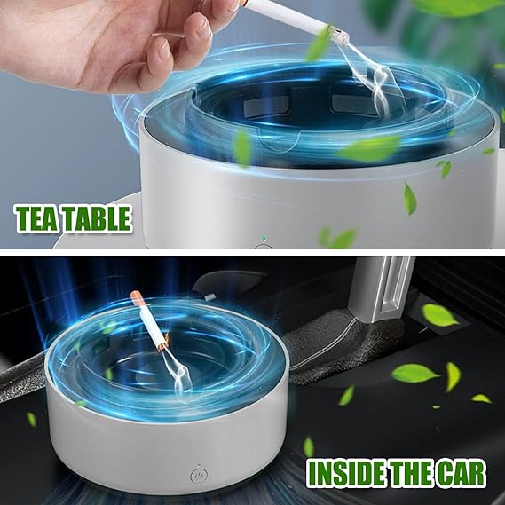 2-in-1 Air Purifier Ashtray, Multi-function Electronic Smokeless Car Home Accessories (Free Shipment)