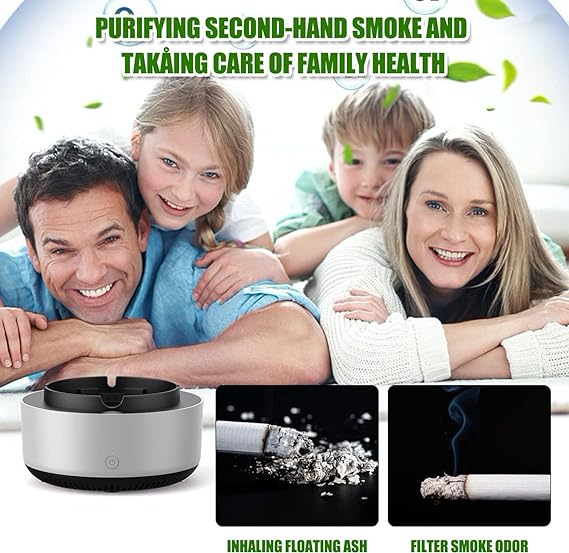 2-in-1 Air Purifier Ashtray, Multi-function Electronic Smokeless Car Home Accessories (Free Shipment)