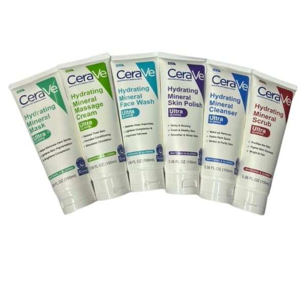 CeraVe Best Quality Hydrating Mineral Facial Kit Pack Of 6 Cosmetics (Free Shipment)