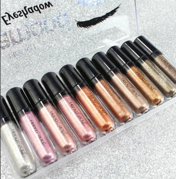 Heng Fang Shine Glitter Eyeshadow (Pack of 10) Cosmetics