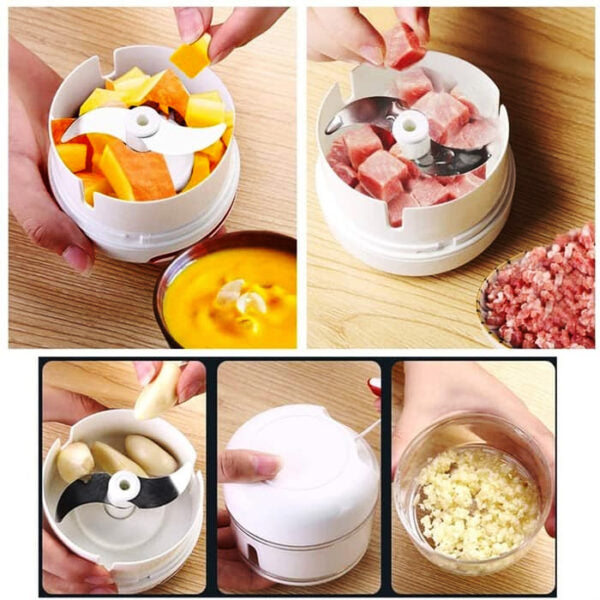 Combo Deal Garlic Tool + Mini Chopper Grinding Crusher Accessories