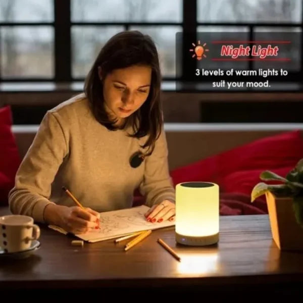 Portable Color Changing Touch Desk Lamp With Bluetooth Speaker Accessories (Free Shipment)