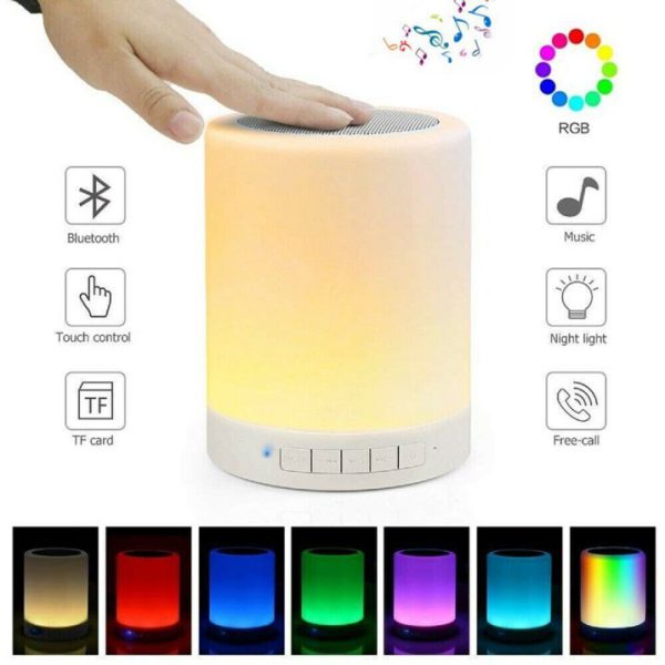 Portable Color Changing Touch Desk Lamp With Bluetooth Speaker Accessories (Free Shipment)