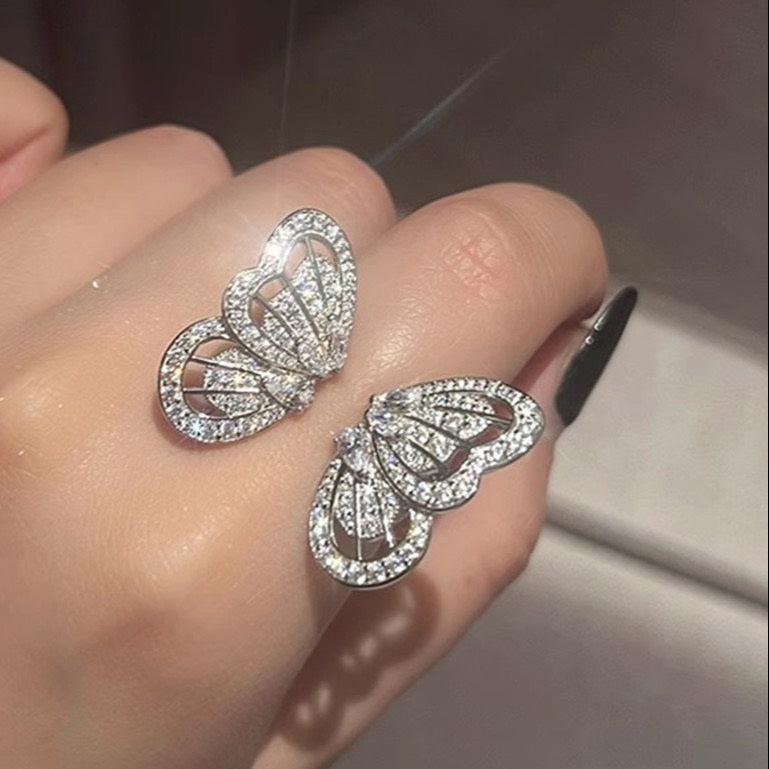 Butterfly Ring Adjustable High Quality Stainless Steel Jewelry (Free Shipment)