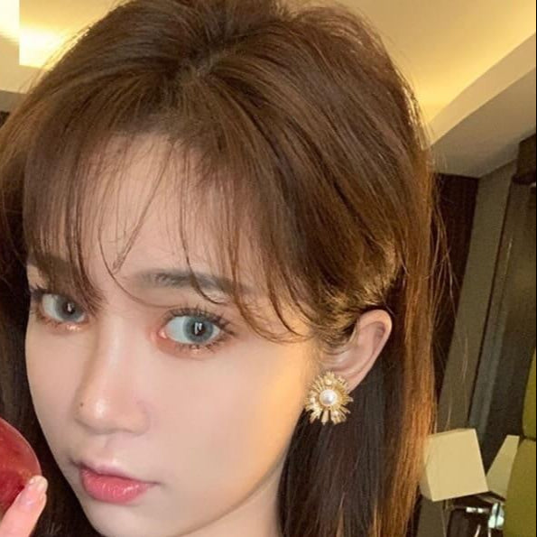 Gold Plated Imported Pearl Tops Pair Jewelry