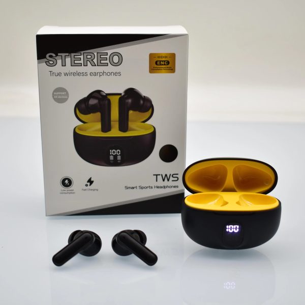 Display Earbuds Stereo 895B Wireless Bluetooth With Led Display Type C Fast Charging Accessories (Free Shipment)