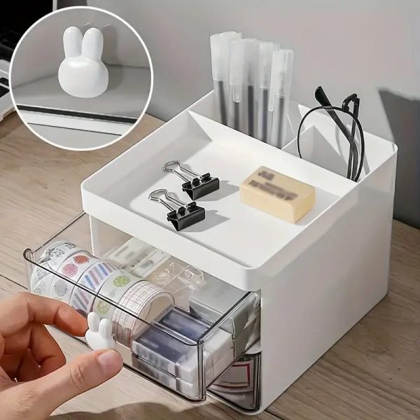 Rabbit Handle Desk Organizer- Perfect For Multiple Things Cosmetics (Free Shipment)