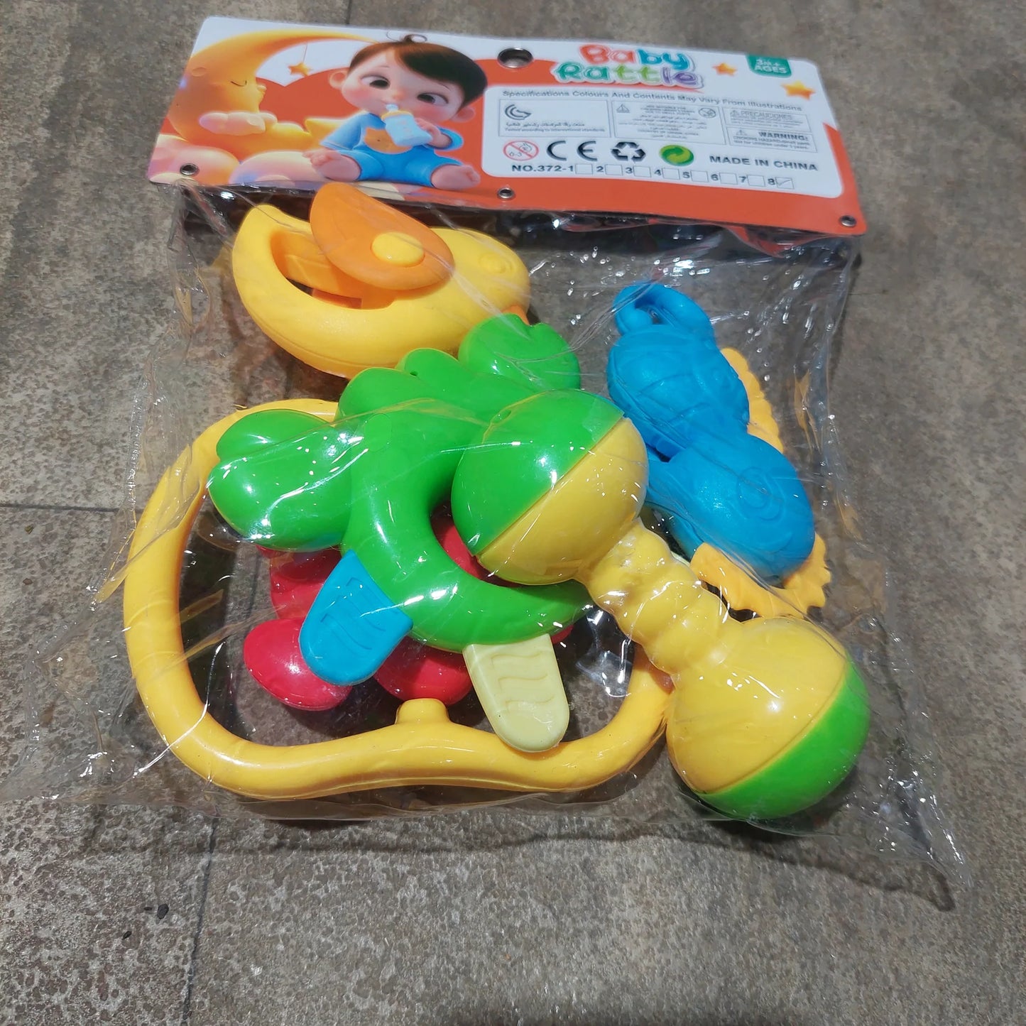 Baby Rattles Set of 5 Toys (Random Color & Design)