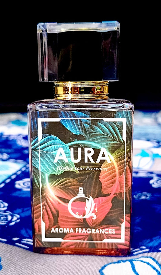 AURA, A Radiant Fusion of Citrus Zest and Creamy Vanilla Elegance Long Lasting Perfumes (Free Shipment)