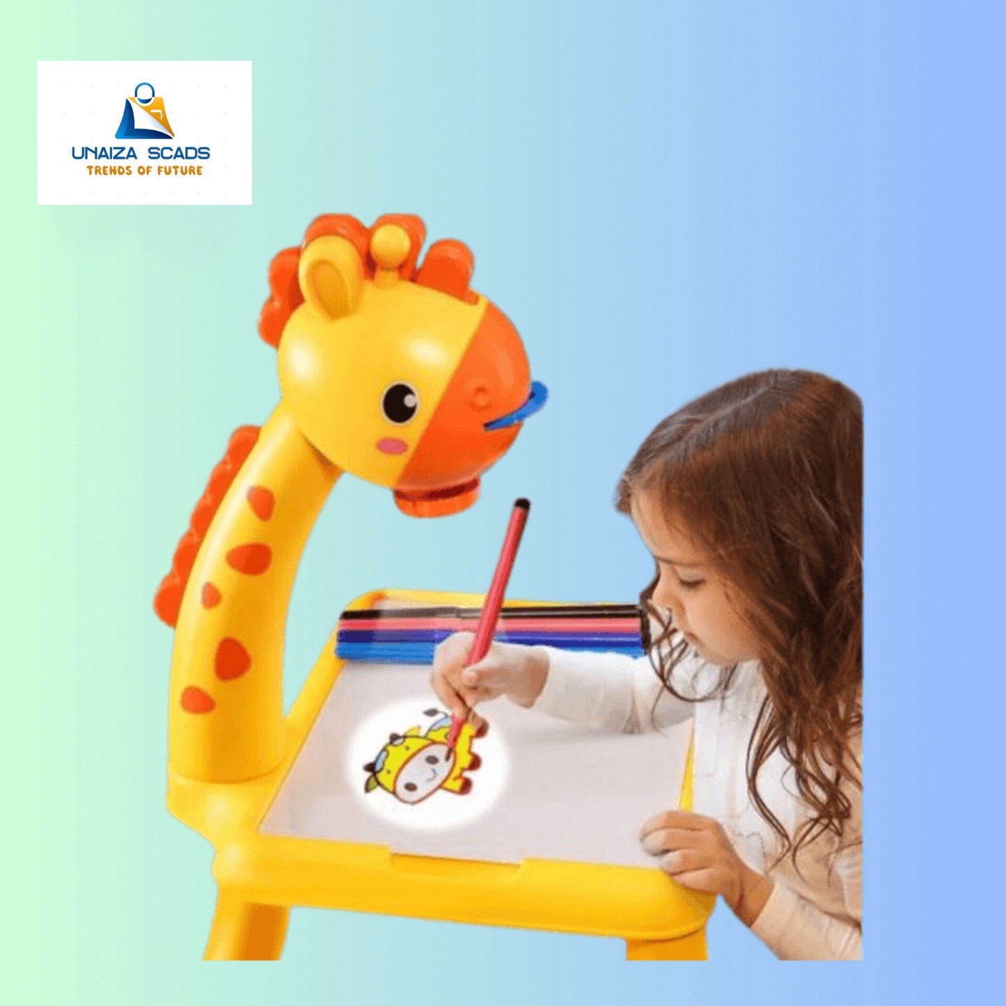 Giraffe Projection Painting Table With Music Toys (Free Shipment)