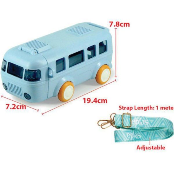 School Bus Design Kids Water Bottle with Straw (Free Shipment)
