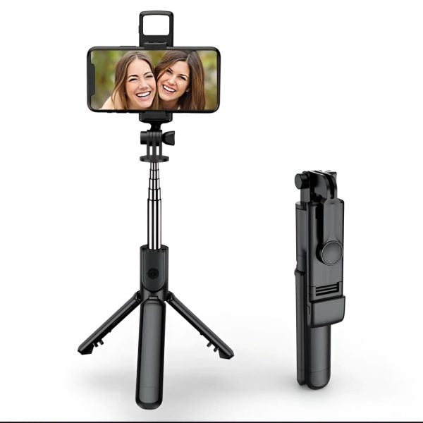 Tripod Selfie Stick With Wireless Remote Shutter Compatible With All Cell Phones – Selfie Stick With Light Accessories