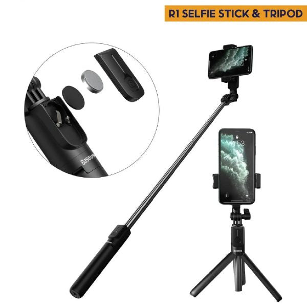 Tripod Selfie Stick With Wireless Remote Shutter Compatible With All Cell Phones – Selfie Stick With Light Accessories