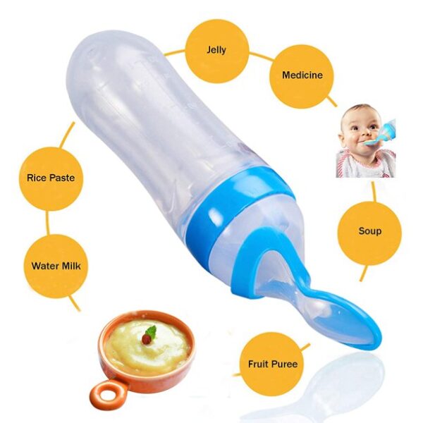 Baby Spoon Feeder – Silicone Bottle Kids (Free Shipment)
