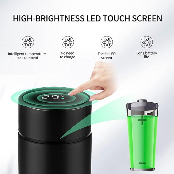 Temperature Display Vacuum Insulated Water Bottle Accessories (Free Shipment)