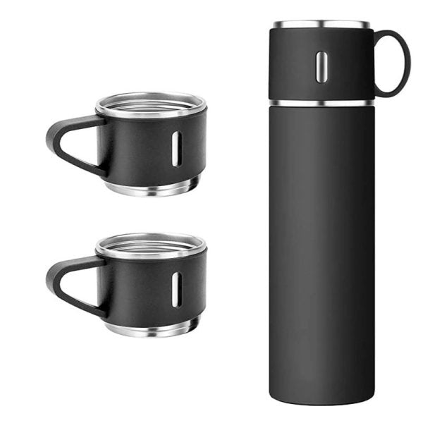Vacuum Flask Bottle & Stainless Steel Cups Accessories (Free Shipment)