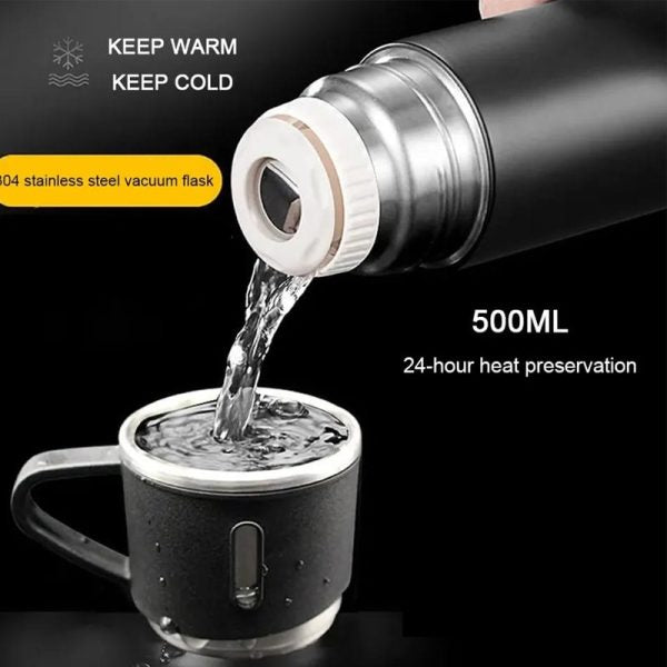 Vacuum Flask Bottle & Stainless Steel Cups Accessories (Free Shipment)
