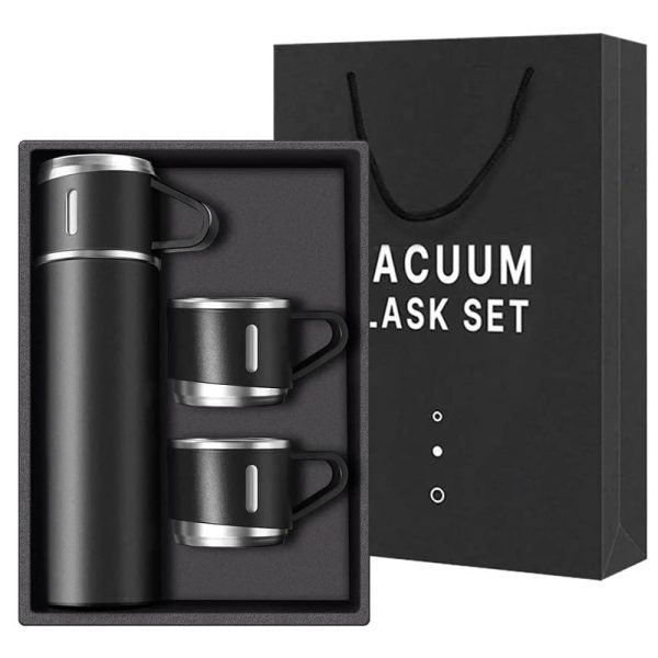 Vacuum Flask Bottle & Stainless Steel Cups Accessories (Free Shipment)