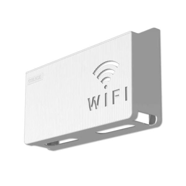 Wifi Router Shelf & Cable Organizer – Wall-mount Abs Plastic Storage Box For Routers, Power Strips & Cables Accessories