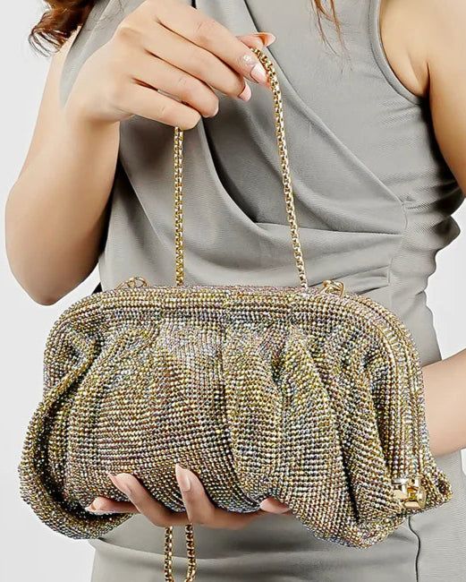 Alvion Rhinestone Clutch Bag