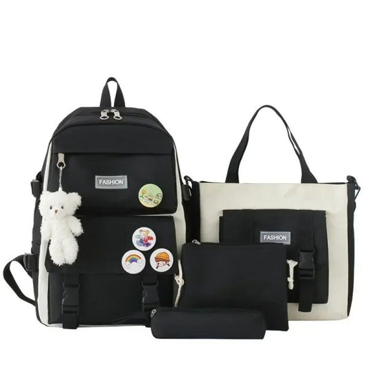 Best Quality Four Piece School Bag Set Stylish & Practical (Free Shipment)