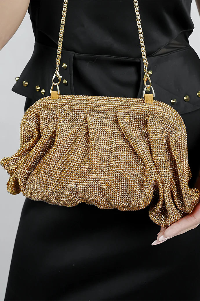 Alvion Rhinestone Clutch Bag