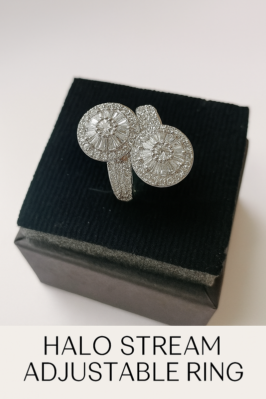Halo Stream Adjustable Ring Jewelry