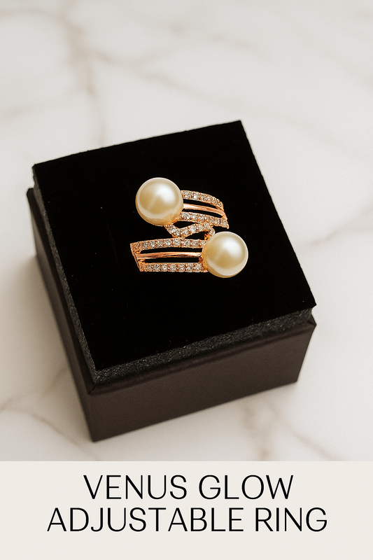 Venus Glow Adjustable Ring Jewelry