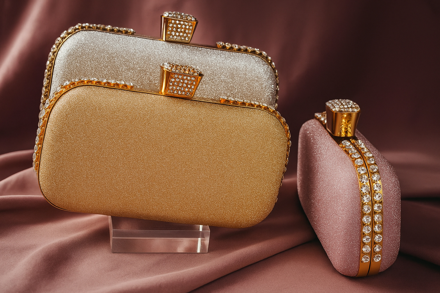 Gleam & Glamour Box Clutch / Bag