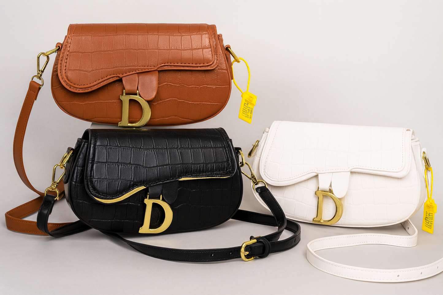 Croc Luxe Saddle Crossbody Bags