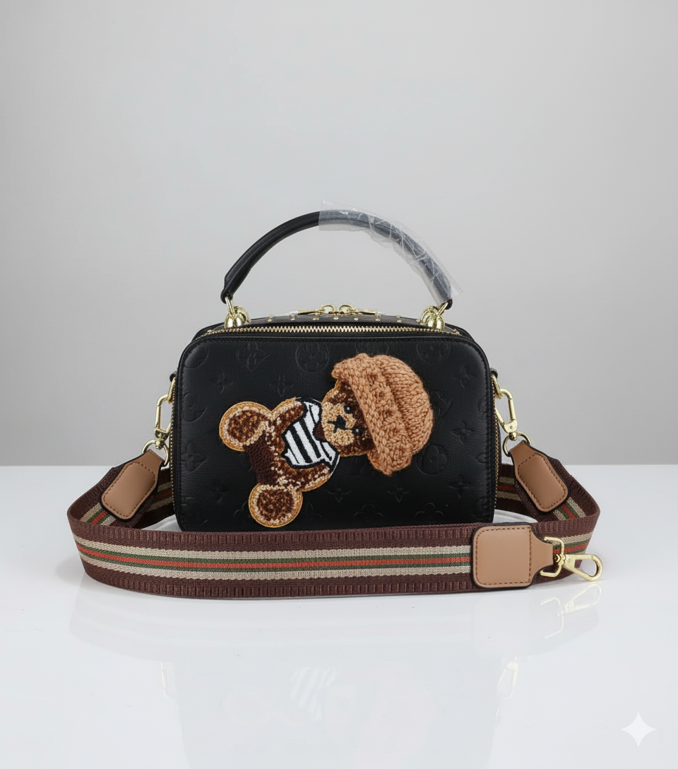 Teddy Charm Box Bag