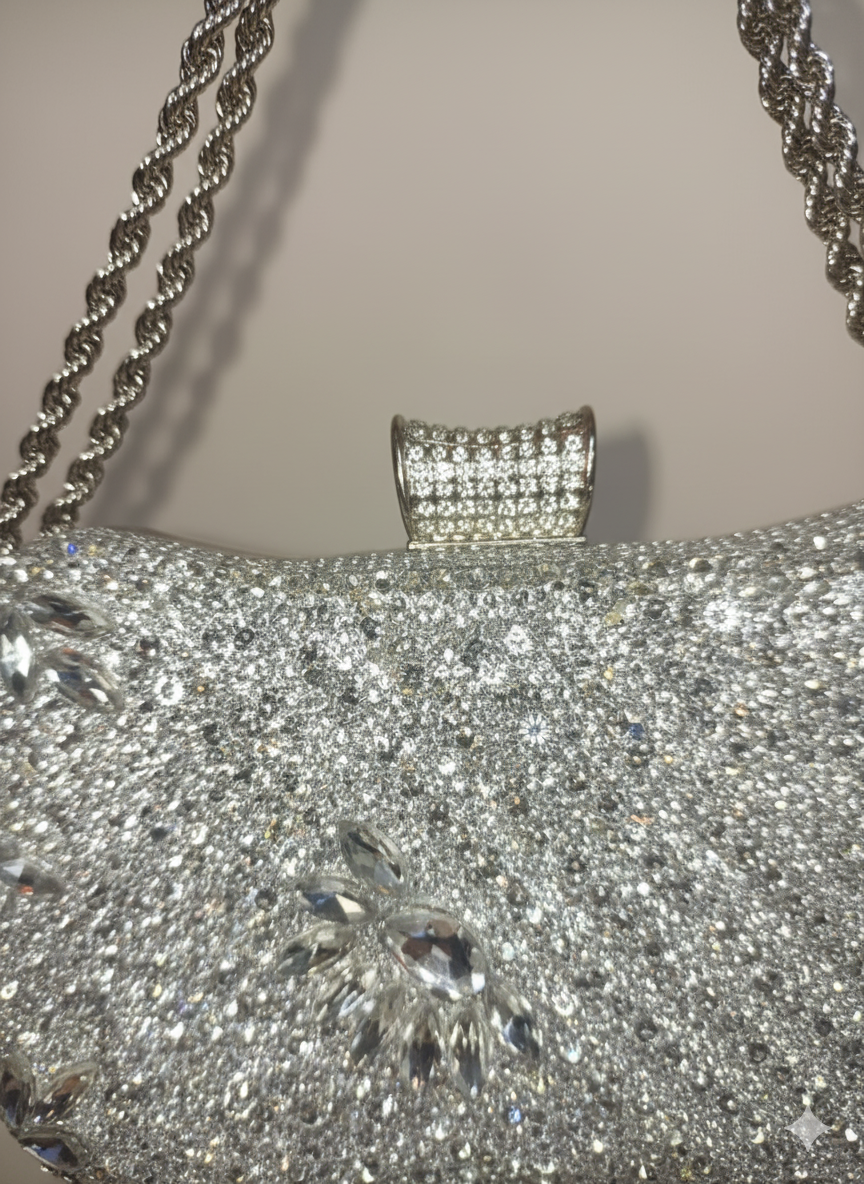 Diamond Luxe Statement Clutch / Bag