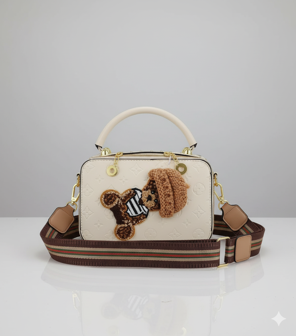 Teddy Charm Box Bag