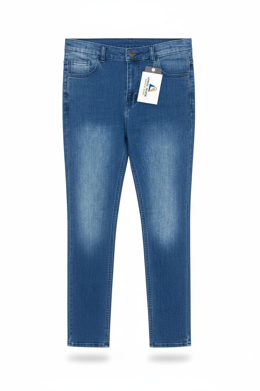 Ladies Slim Fit Jeans Medium Blue Denim