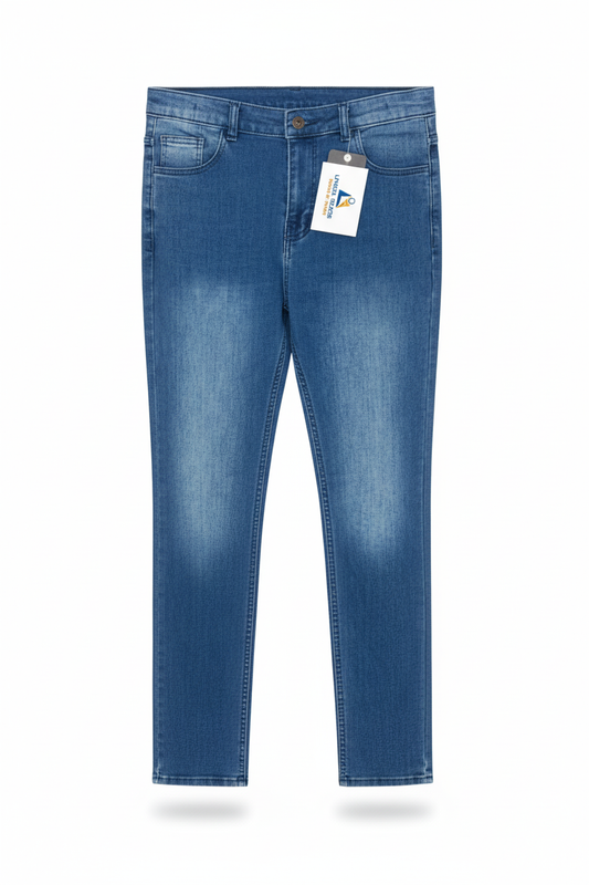 Ladies Slim Fit Jeans Medium Blue Denim