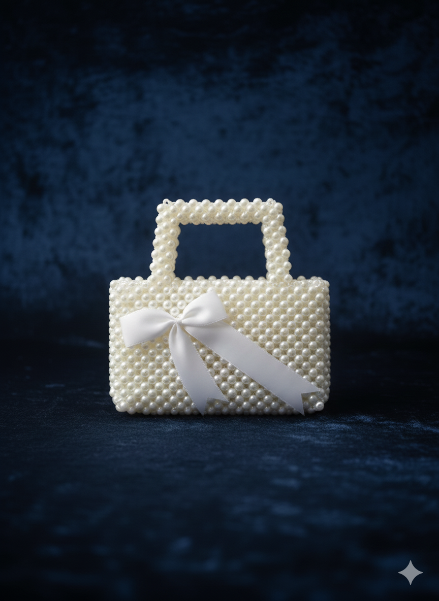 Pearl Grace Bow Hand Bag