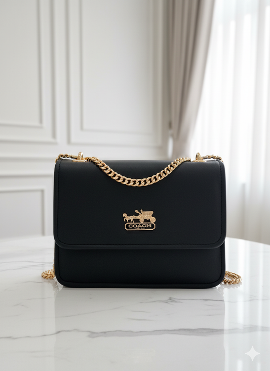 Sling Box Style Logo Cross Body Bag