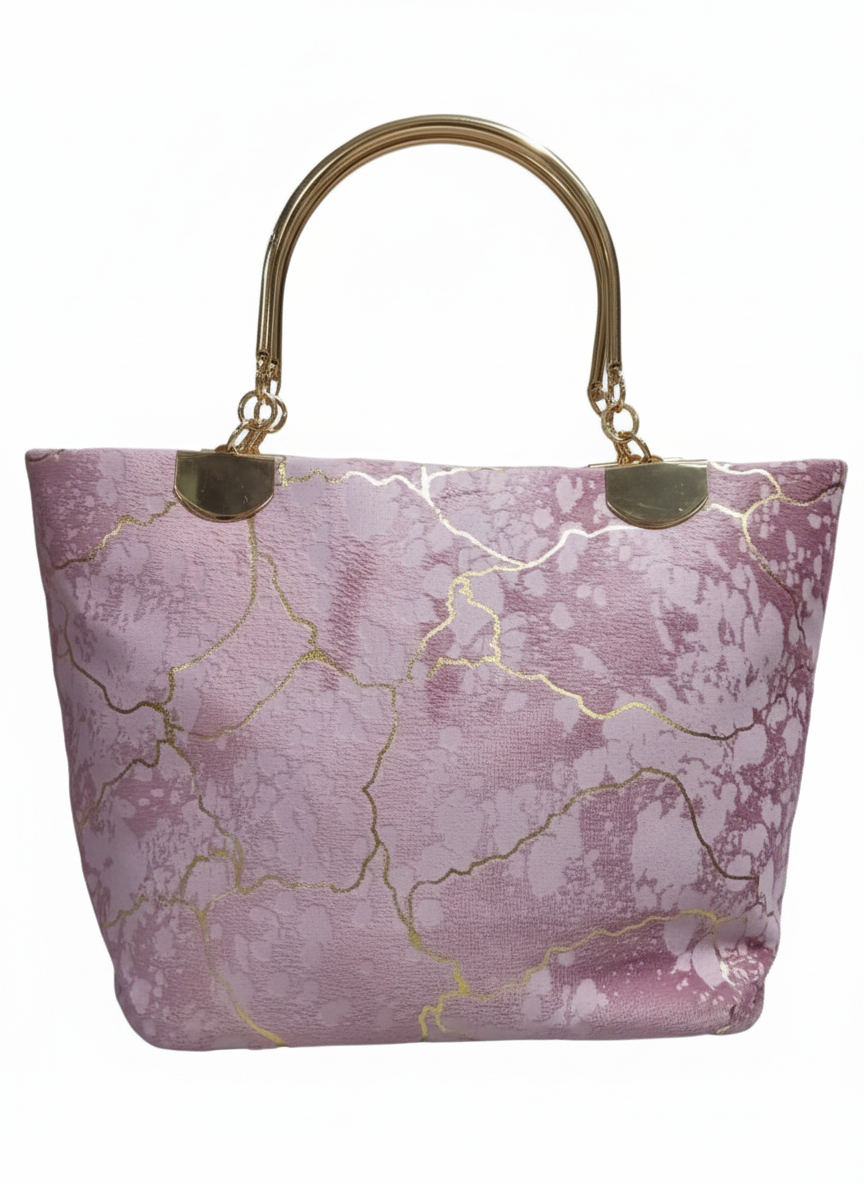 Marble Printed Velvet Shoulder/Hand Bags (Free Shipment)