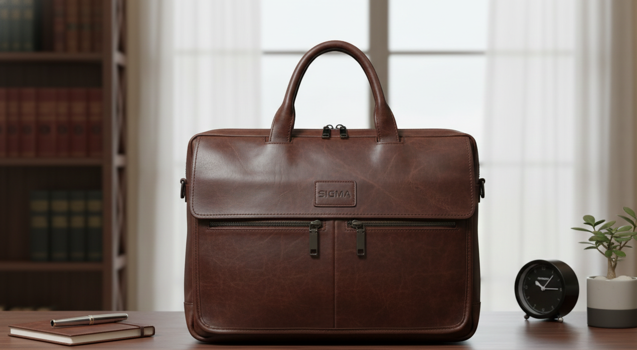 Imported Leather Office Bag