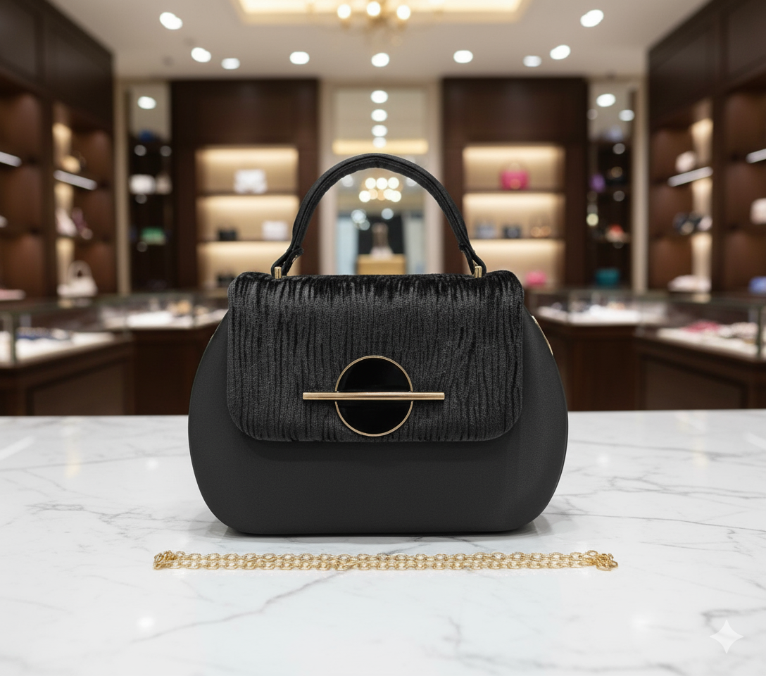 Velvet Charm Luxe Handle Bags