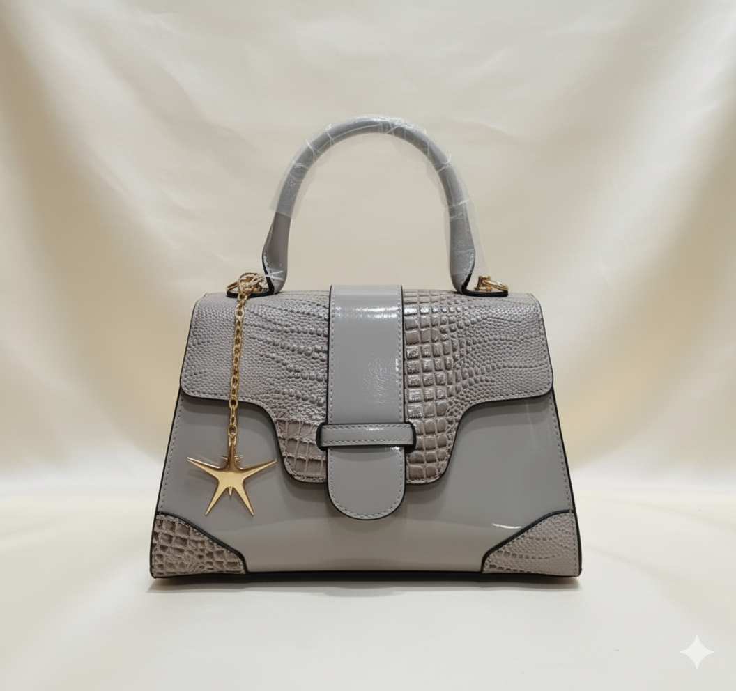 Radiant Texture Top Handle Bag