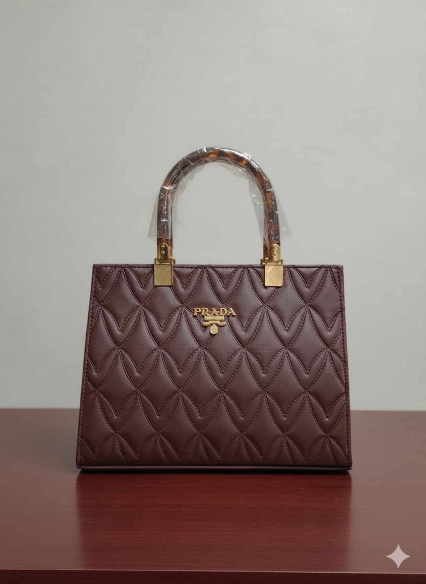 Quilted Heart Luxe Tote Bag