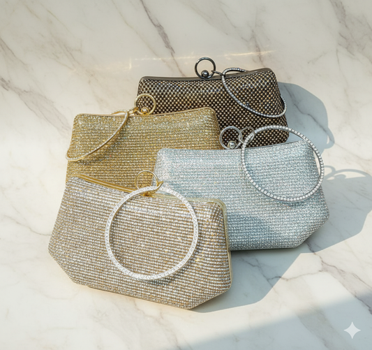 |Elegant Luxe Handle Clutch / Bags