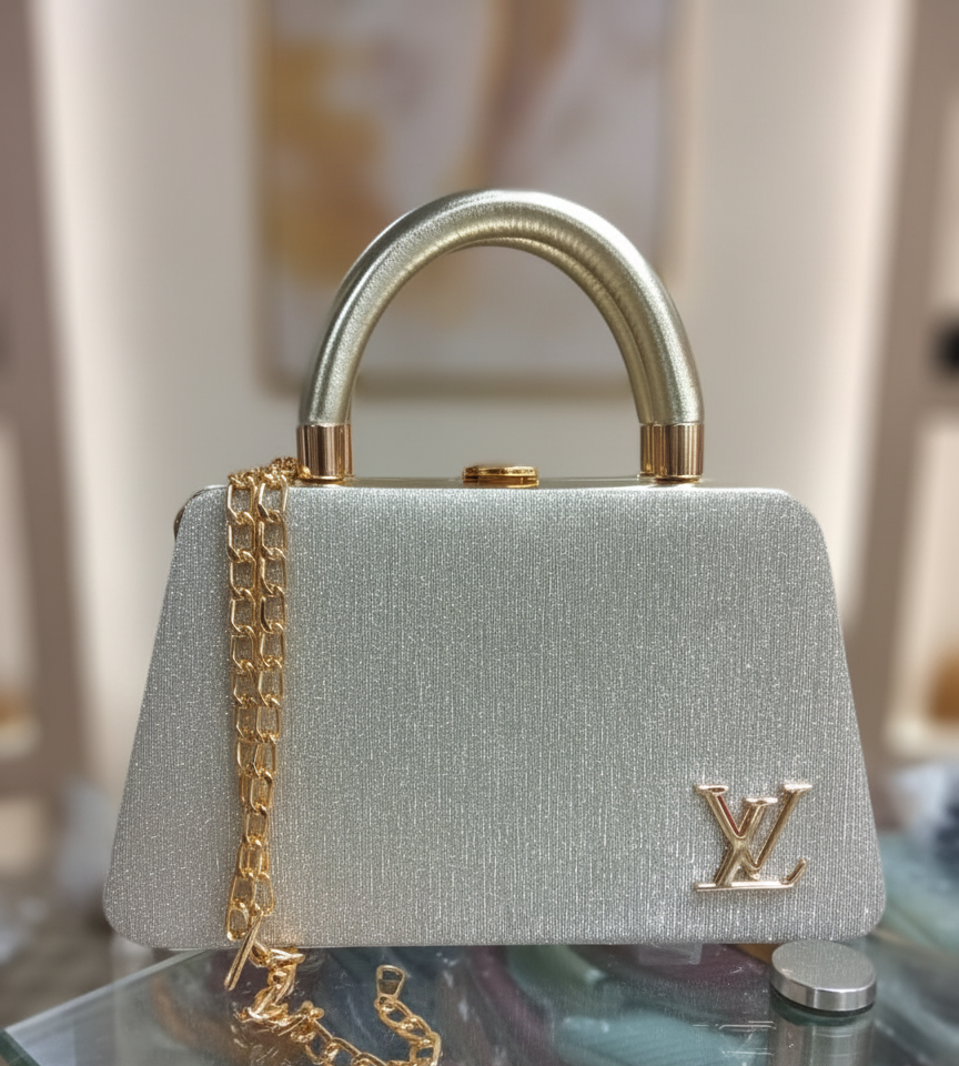 Crystal Glow Top Handle Bags